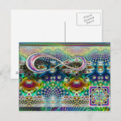 Unendliche Dharma Wheel Postkarte (Vorne/Hinten)