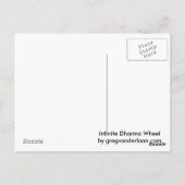 Unendliche Dharma Wheel Postkarte (Rückseite)