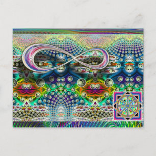 Unendliche Dharma Wheel Postkarte