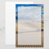 Unendliche Dünen Briefpapier (Vorne/Hinten)
