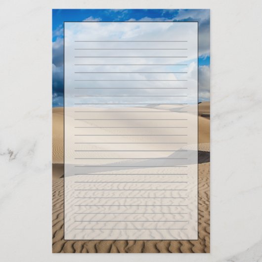 Unendliche Dünen Briefpapier (Vorderseite)