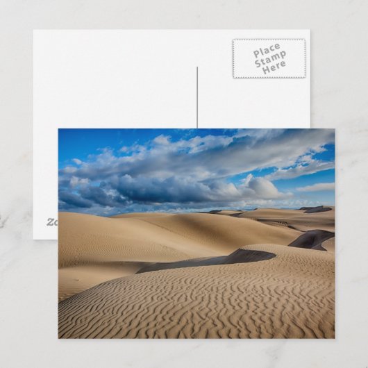 Unendliche Dünen Postkarte (Vorne/Hinten)