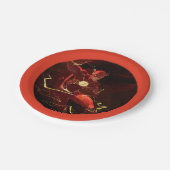 Unendliche Flash-Illustration zur Krise Pappteller (Schrägansicht)