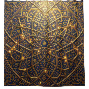 Unendliche Geometrie – Islamisches geometrisches M Duschvorhang
