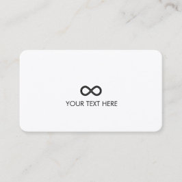 Unendliche Harmonie - Elegante Sammlung Visitenkarte