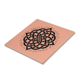 Unendliche Harmonie: Heilige Mandala-Kelten-Symbol Fliese