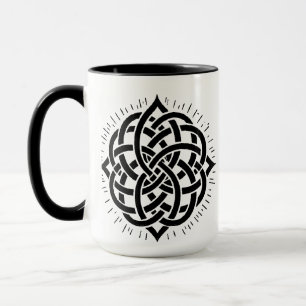 Unendliche Harmonie: Heilige Mandala-Kelten-Symbol Tasse