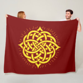 Unendliche Harmonie: Heilige Mandala-Keltische Sym Fleecedecke