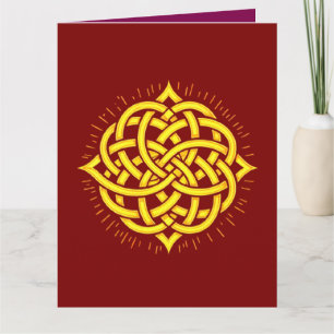 Unendliche Harmonie: Heilige Mandala keltische Sym Karte