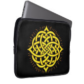 Unendliche Harmonie: Heilige Mandala keltische Sym Laptopschutzhülle (Vorne Rechts)