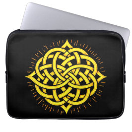 Unendliche Harmonie: Heilige Mandala keltische Sym Laptopschutzhülle