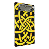 Unendliche Harmonie: Heilige Mandala keltische Sym Mini Klemmbrett (Schrägansicht)