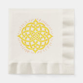 Unendliche Harmonie: Heilige Mandala keltische Sym Serviette (Vorderseite)