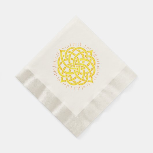 Unendliche Harmonie: Heilige Mandala keltische Sym Serviette (Ecke)
