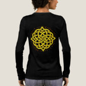 Unendliche Harmonie: Heilige Mandala keltische Sym Tri-Blend Shirt (Rückseite)