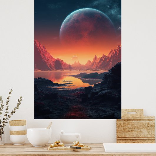 Unendliche Horizonte: Jenseits der Grenzen der Rea Poster (Küche)