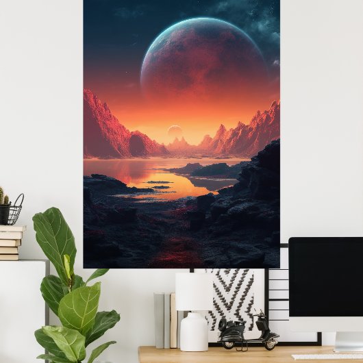 Unendliche Horizonte: Jenseits der Grenzen der Rea Poster (Heimbüro)