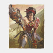 Unendliche Illustration der Atomwunder-Frau in der Fleecedecke (Vorderseite)