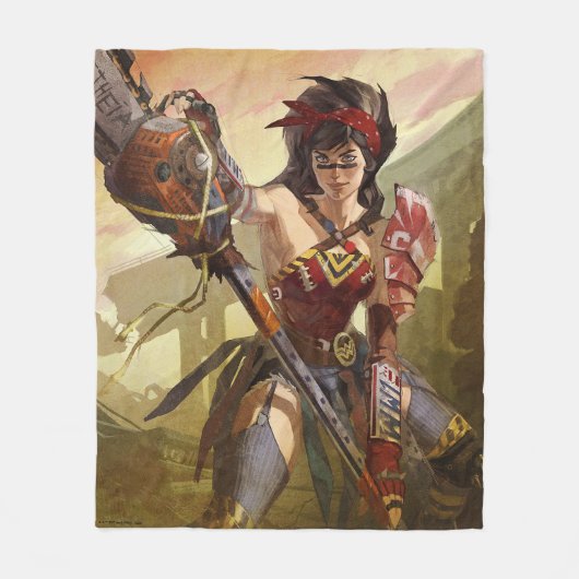 Unendliche Illustration der Atomwunder-Frau in der Fleecedecke (Vorderseite)