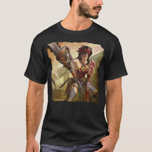Unendliche Illustration der Atomwunder-Frau in der T-Shirt