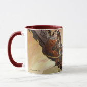 Unendliche Illustration der Atomwunder-Frau in der Tasse (Links)