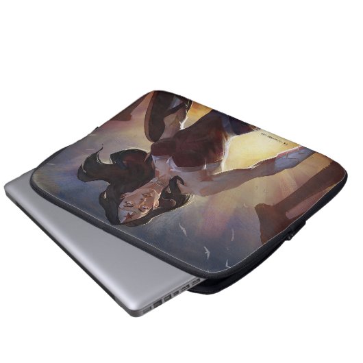 Unendliche Illustration über das Wunder der Frau i Laptopschutzhülle (Vorne Knopf)