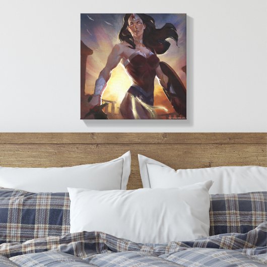 Unendliche Illustration über das Wunder der Frau i Leinwanddruck (Insitu (Schlafzimmer))
