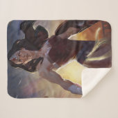 Unendliche Illustration über das Wunder der Frau i Sherpadecke (Vorderseite (Horizontal))