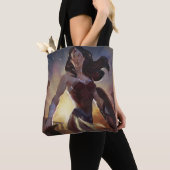 Unendliche Illustration über das Wunder der Frau i Tasche (Von Nahem)