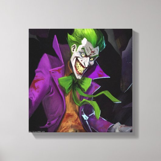 Unendliche Illustration über den Joker einer Krise Leinwanddruck (Vorderseite)
