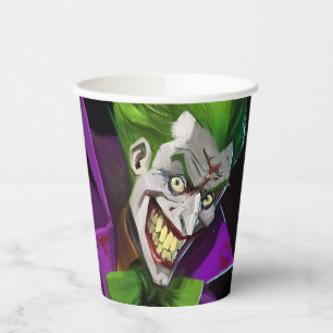 Unendliche Illustration über den Joker einer Krise Pappbecher