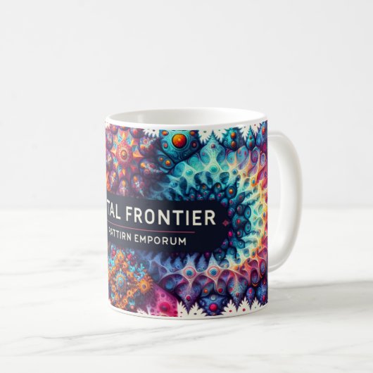 Unendliche Komplexität Mandelbrot-Tasse Kaffeetasse (VorderseiteRechts)