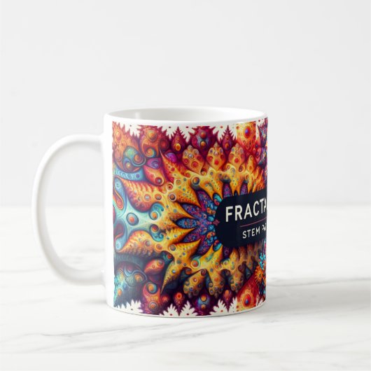 Unendliche Komplexität Mandelbrot-Tasse Kaffeetasse (Links)