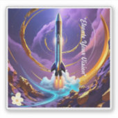 "Unendliche kosmische Möglichkeiten" Aufkleber (Vorderseite)