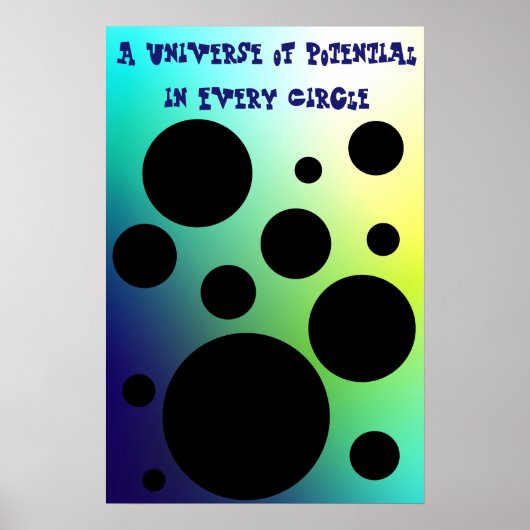 Unendliche Kreise: Ein Universum des Potenzials Poster (Vorne)