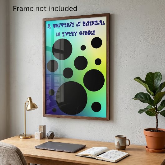 Unendliche Kreise: Ein Universum des Potenzials Poster