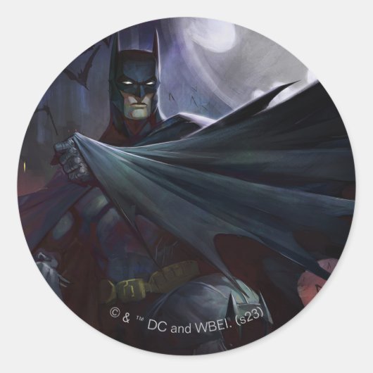 Unendliche Krise Batman Illustration Runder Aufkleber (Vorderseite)