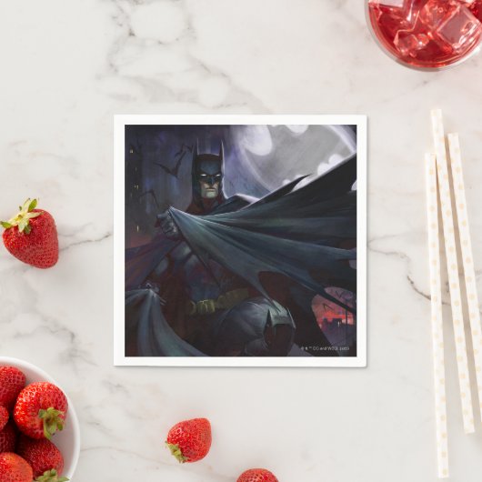 Unendliche Krise Batman Illustration Serviette (Beispiel)