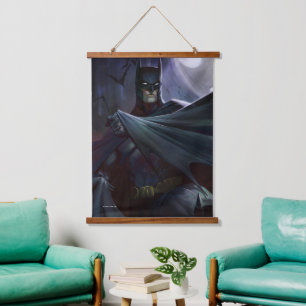 Unendliche Krise Batman Illustration Wandteppich Mit Holzrahmen