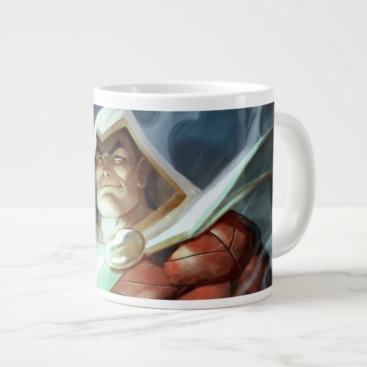 Unendliche Krise Shazam Illustration Jumbo-Tasse (Vorderseite Rechts)