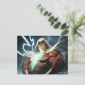 Unendliche Krise Shazam Illustration Postkarte (Stehend Vorderseite)