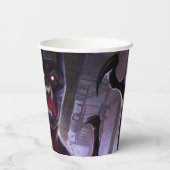 Unendliche Krise Vampire Batman Illustration Pappbecher (Rückseite)