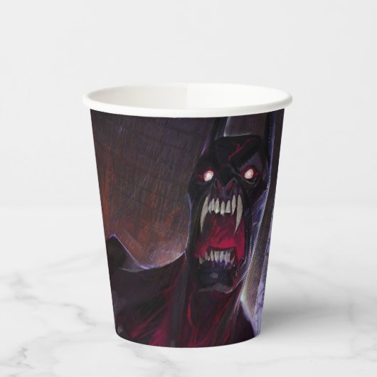 Unendliche Krise Vampire Batman Illustration Pappbecher (Links)