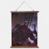 Unendliche Krise Vampire Batman Illustration Wandteppich Mit Holzrahmen (Vorderseite)