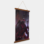 Unendliche Krise Vampire Batman Illustration Wandteppich Mit Holzrahmen (Gewinkelt)