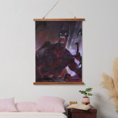 Unendliche Krise Vampire Batman Illustration Wandteppich Mit Holzrahmen (Schlafzimmer)