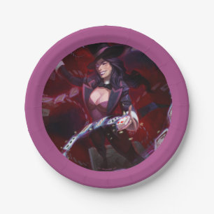 Unendliche Krise Zatanna Illustration Pappteller