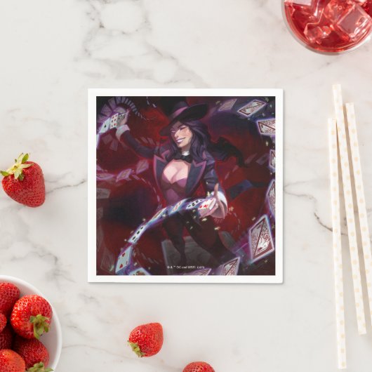 Unendliche Krise Zatanna Illustration Serviette (Beispiel)