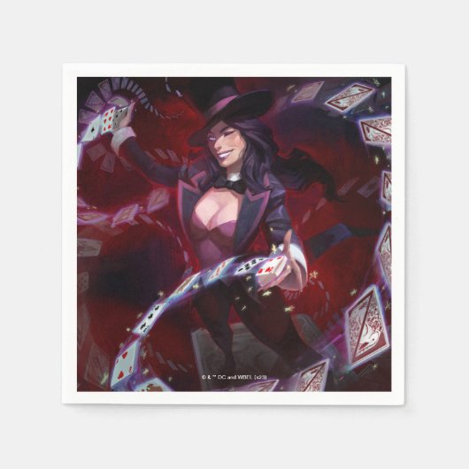 Unendliche Krise Zatanna Illustration Serviette (Vorderseite)