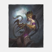 Unendliche Krisen Gaslight Catwoman Illustration Fleecedecke (Vorderseite)